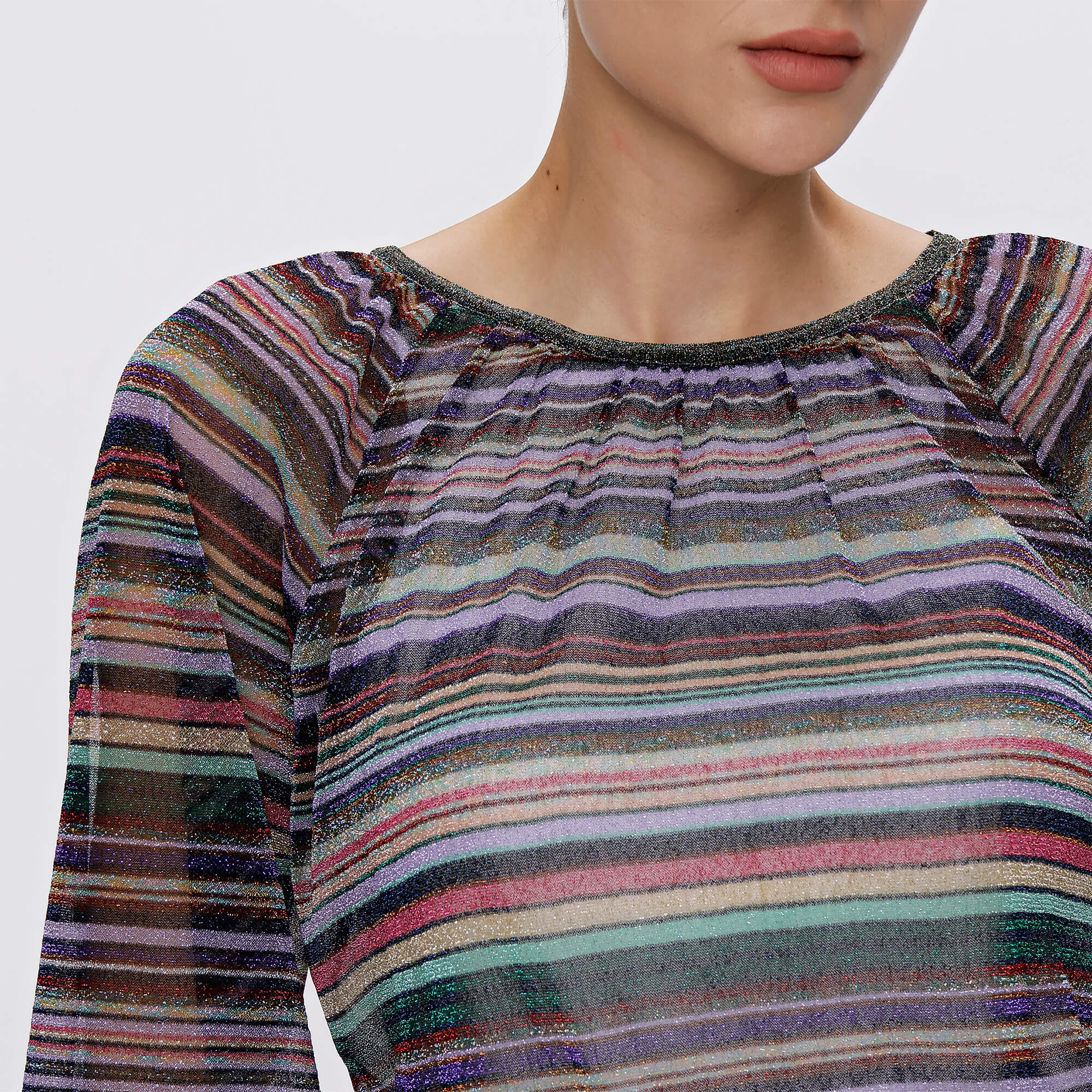 Missoni - Multicolor Shiny Transparented Blousses